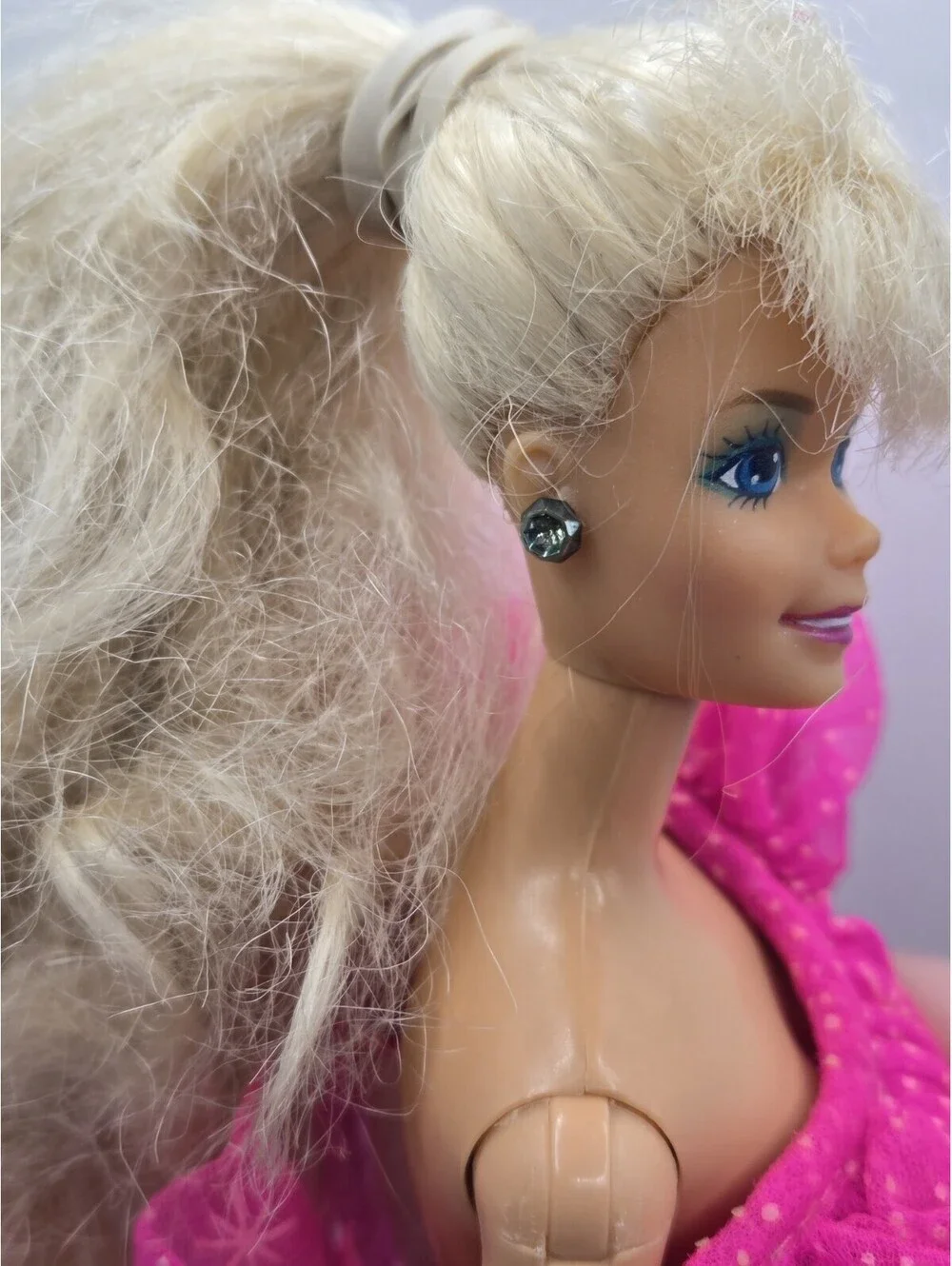 Barbie 1990 Happy Holidays Special Edition Hot Pink  Doll Vintage